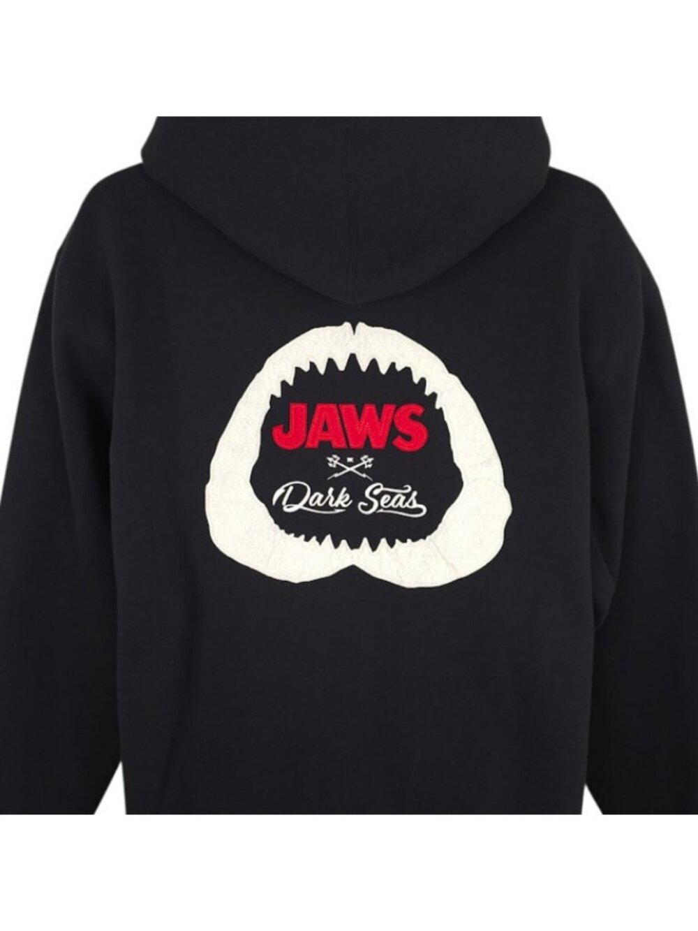 Jaws X Dark Seas Sweatshirt Hoodie Mens Size Small Black Heavyweight Pullover